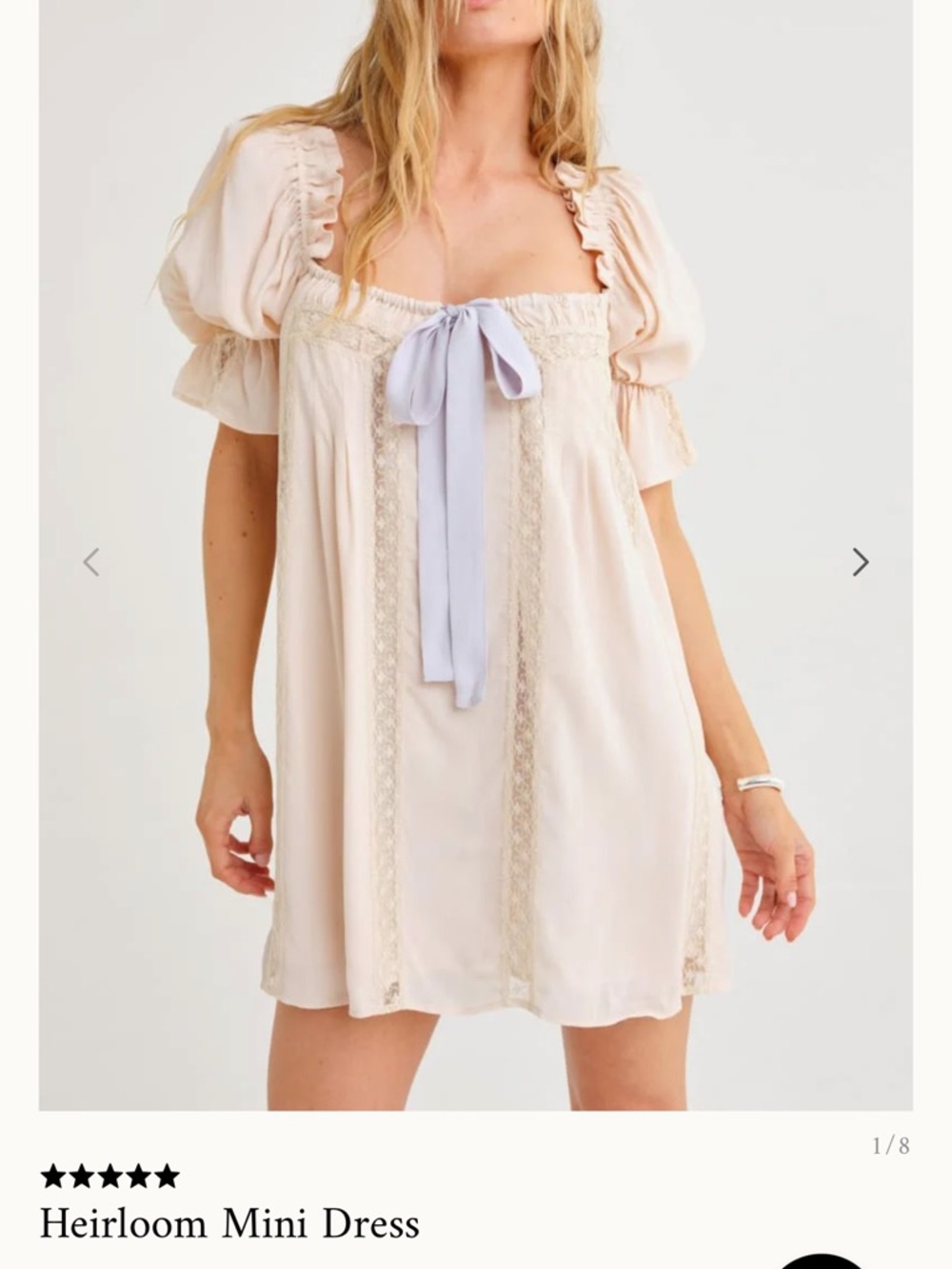 New Rumored Heirloom dress in dove xs - Picture 2 of 4